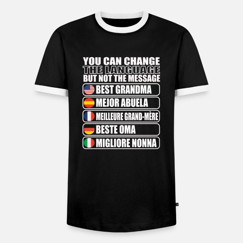 Oma Großmutter Geschenkidee - Männer Kontrast-T-Shirt - Schwarz/Weiß