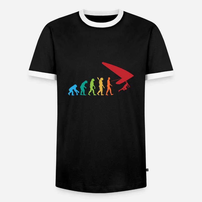 DELTAPLANE EVOLUTION - T-shirt contrasté Homme - noir/blanc