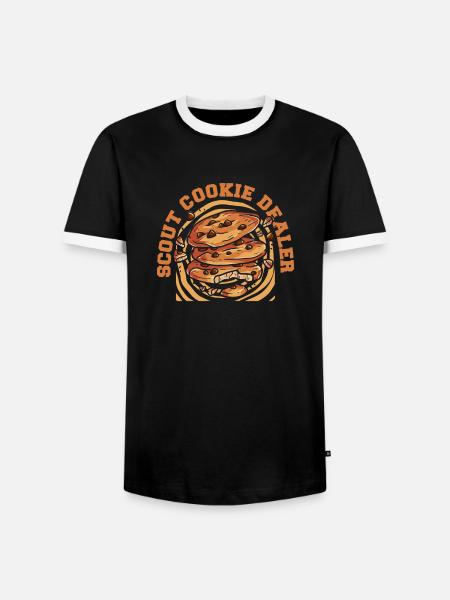 Pfadfinder Plätzchen - Männer Kontrast-T-Shirt - Schwarz/Weiß