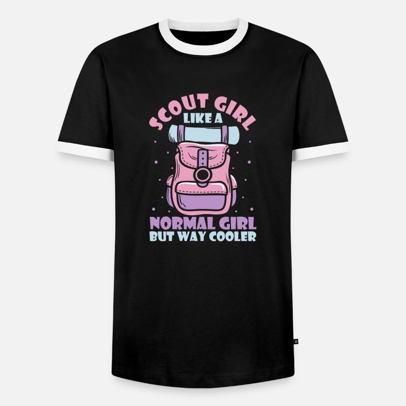 Pfadfinder Mädchen - Männer Kontrast-T-Shirt - Schwarz/Weiß