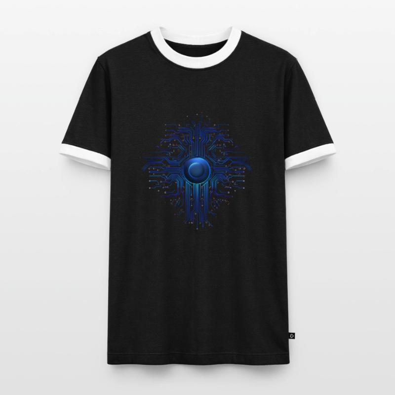 Machine Learning AI Deep Learning Programmer Men's Ringer Shirt