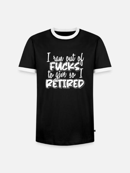 Rentner Rente Lustig - Männer Kontrast-T-Shirt - Schwarz/Weiß