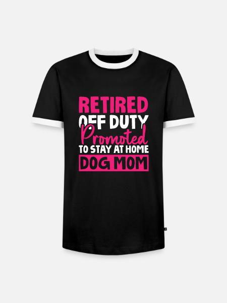 Rentner Rente Hund - Männer Kontrast-T-Shirt - Schwarz/Weiß