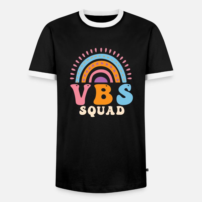 VBS Squad Bibel Shool - Männer Kontrast-T-Shirt - Schwarz/Weiß