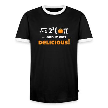 Des équations mathématiques amusantes et - T-shirt contrasté Homme - noir/blanc - Devant - AI Model Female 172 light (172cm) & AI Model Male 178 light (178cm)