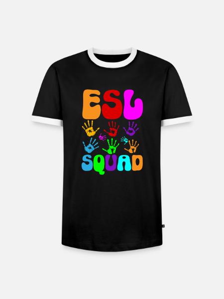 Lehrkraft Englisch Zweitsprache Fremdsprache - Männer Kontrast-T-Shirt - Schwarz/Weiß