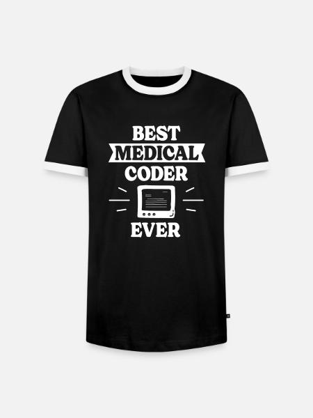 Medizinischer Kodierer Kodierfachkraft - Männer Kontrast-T-Shirt - Schwarz/Weiß