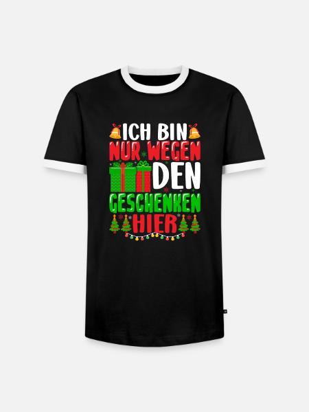 Geschenk Weihnachten Heiligabend - Männer Kontrast-T-Shirt - Schwarz/Weiß