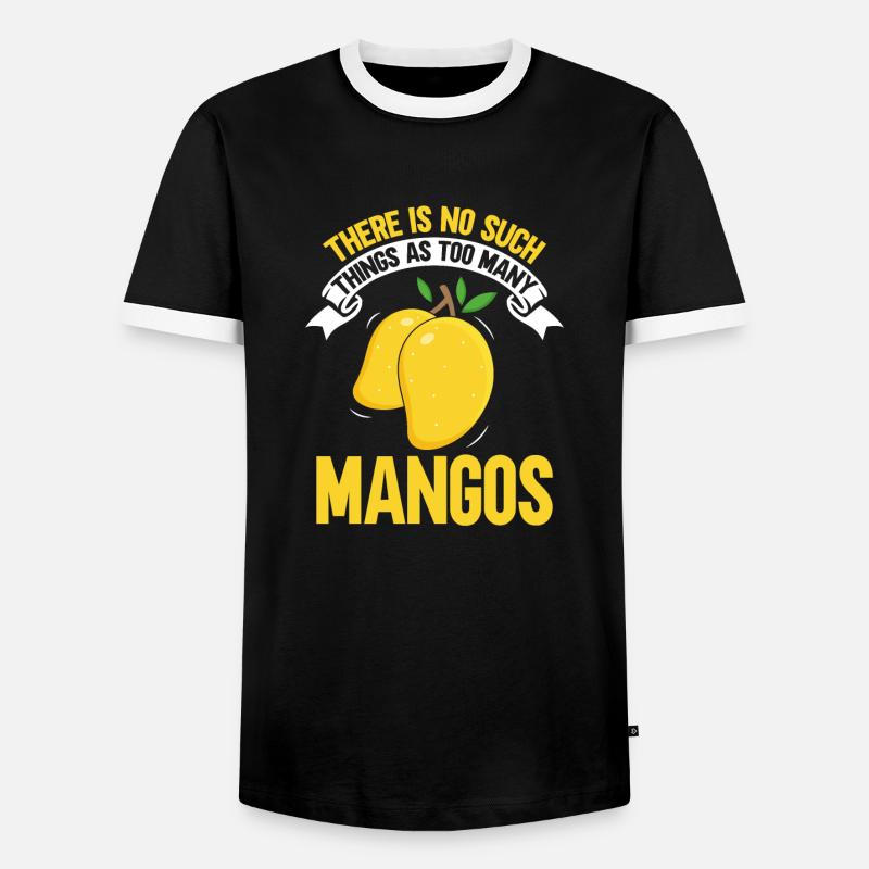 Mango Fruit Mango - Men's Ringer Shirt - black/white