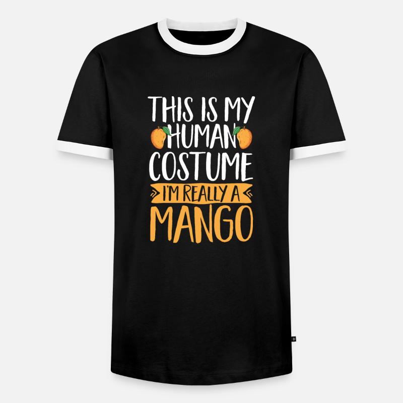Mango Fruit Mango - Men's Ringer Shirt - black/white