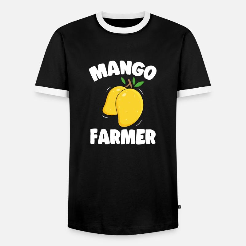 Mango Fruit Mango - Men's Ringer Shirt - black/white