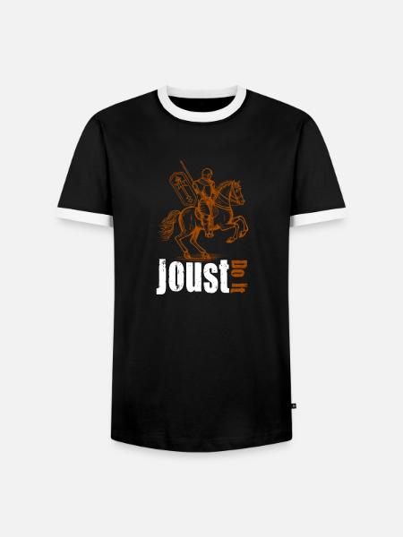 Ritter Mittelalterliche Renaissance-Ritterrüstung - Männer Kontrast-T-Shirt - Schwarz/Weiß