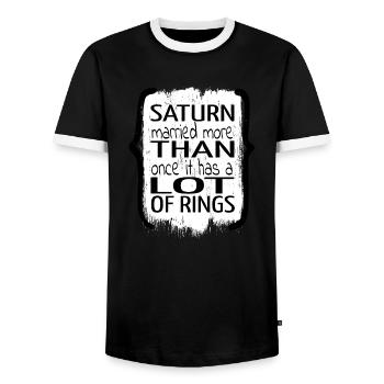 Cadeau de couleurs impressionnantes cadeau drôle déclaration heureuse - T-shirt contrasté Homme - noir/blanc - Devant - AI Model Female 172 light (172cm) & AI Model Male 178 light (178cm)