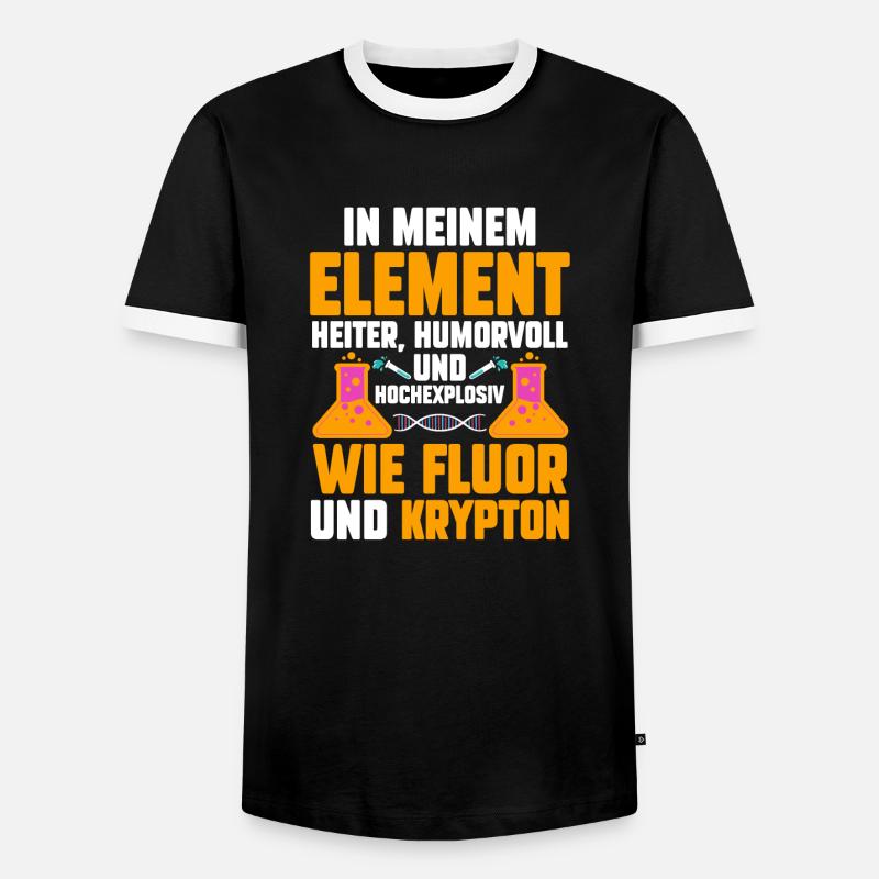 Chemist Science Physics Chemistry - Men's Ringer Shirt - black/white