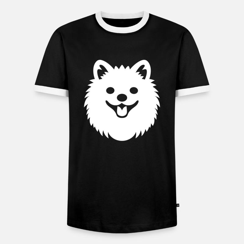 Spitz - Men's Ringer Shirt - black/white