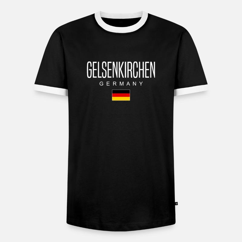 Gelsenkirchen - Men's Ringer Shirt - black/white