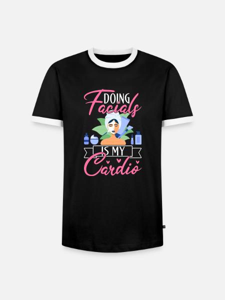 Skincare Esthetician Skin - Männer Kontrast-T-Shirt - Schwarz/Weiß