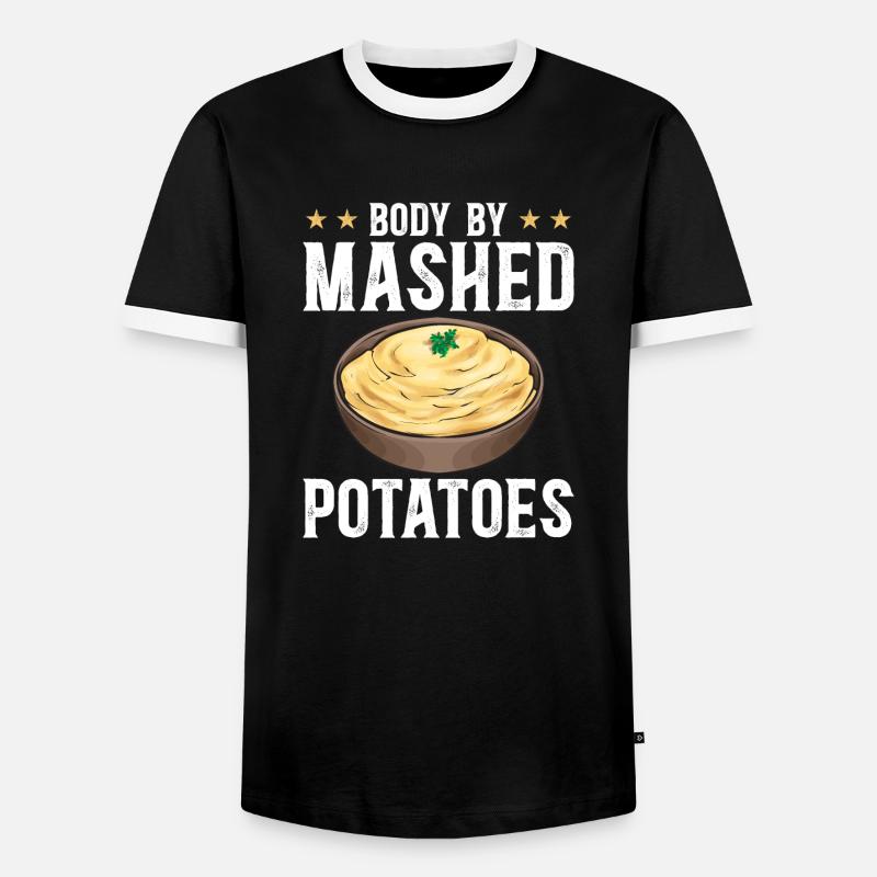 Mashed potatoes Mashed potatoes - Men's Ringer Shirt - black/white