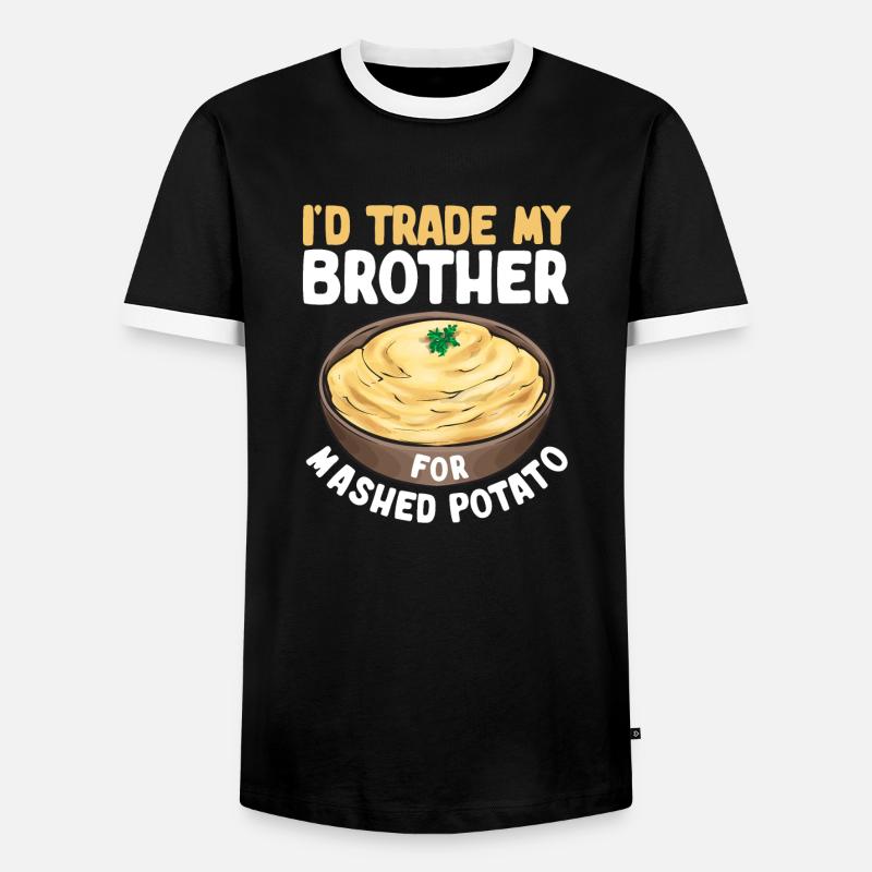 Mashed potatoes Mashed potatoes - Men's Ringer Shirt - black/white