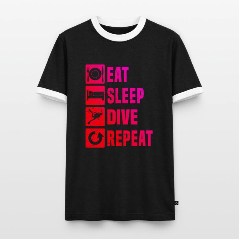 Plongée Libre Plongée Plongeur Plongée Plongée Plongée Plongée T-shirt contrasté Homme