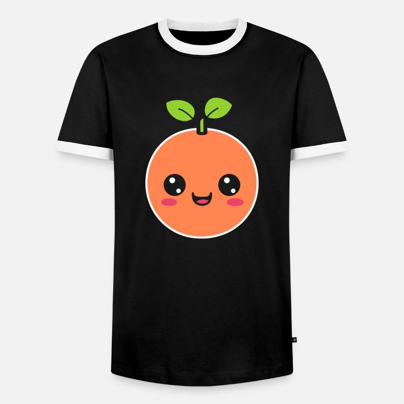 Grapefruit - Men's Ringer Shirt - black/white