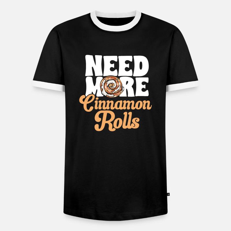 Cinnamon roll - Men's Ringer Shirt - black/white