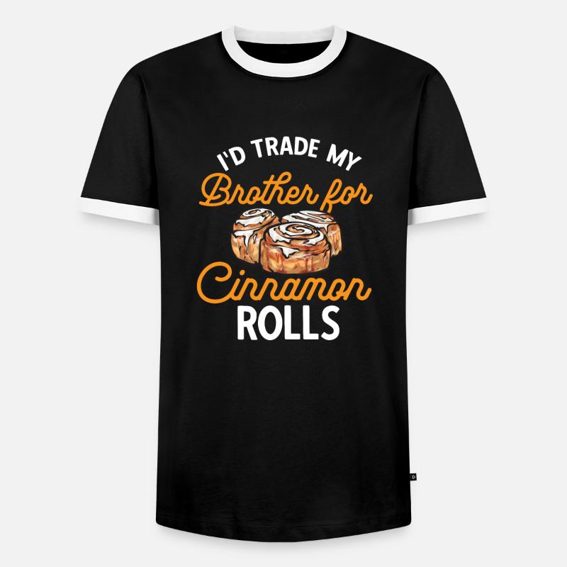 Cinnamon roll - Men's Ringer Shirt - black/white