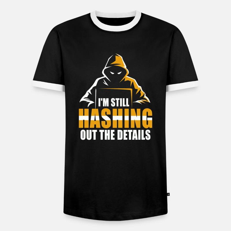 Ethical Hacker Cybersecurity Expertise - Men's Ringer Shirt - black/white