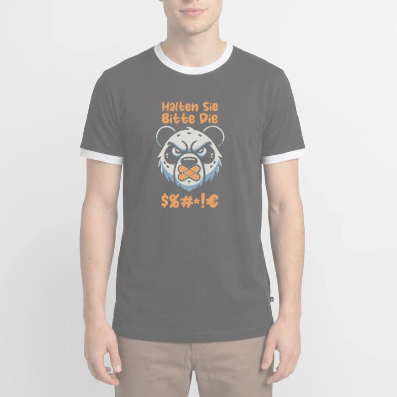Panda géant Panda Ours T-shirt contrasté Homme