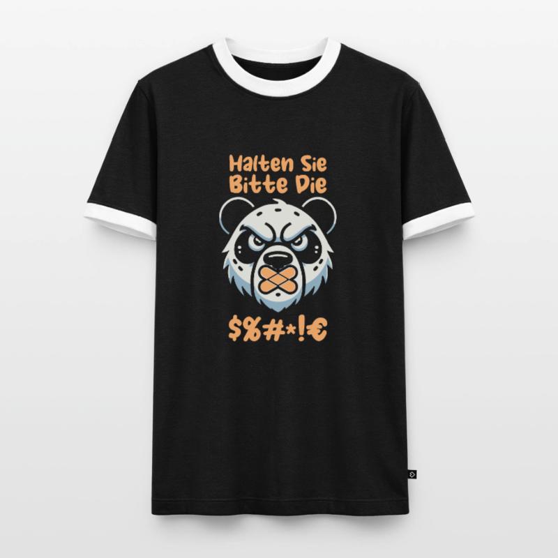 Panda géant Panda Ours T-shirt contrasté Homme