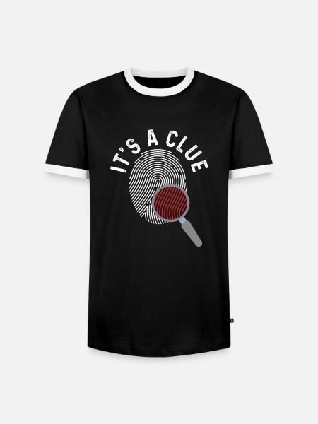Es ist ein Hinweis - Männer Kontrast-T-Shirt - Schwarz/Weiß