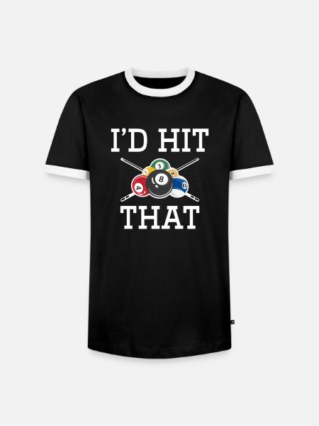 Das würde ich treffen - Männer Kontrast-T-Shirt - Schwarz/Weiß