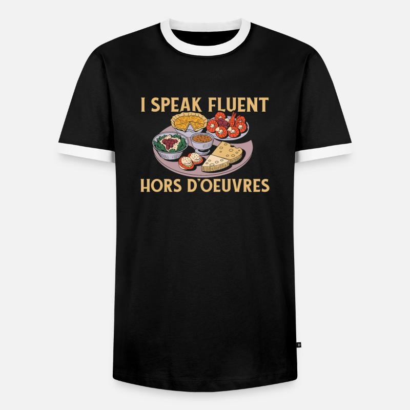 Caterer - Männer Kontrast-T-Shirt - Schwarz/Weiß
