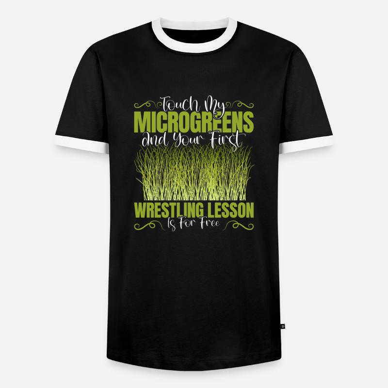 Microgreens Microgreen - Men's Ringer Shirt - black/white