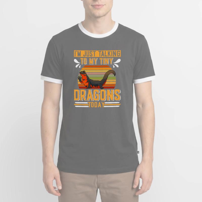 Molch Männer Kontrast-T-Shirt