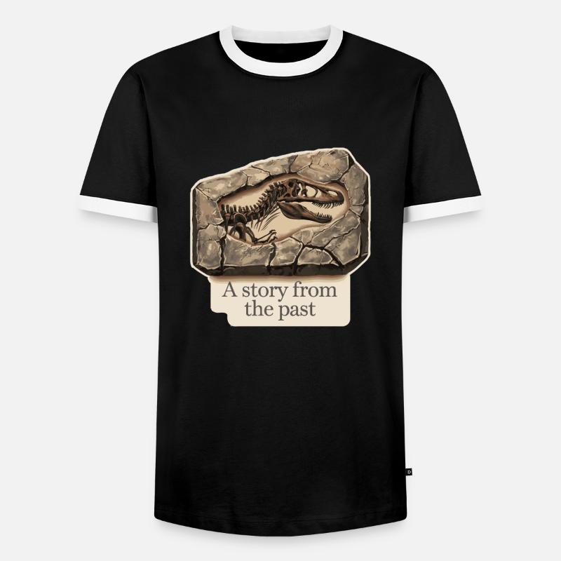 FOSSIL - Men's Ringer Shirt - black/white
