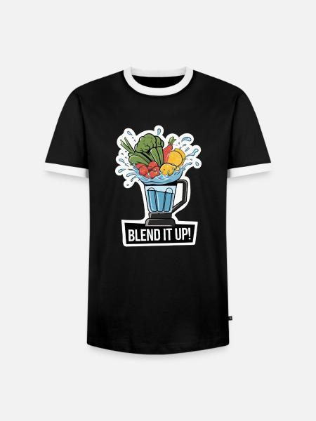 MISCHEN SIE ES - Männer Kontrast-T-Shirt - Schwarz/Weiß