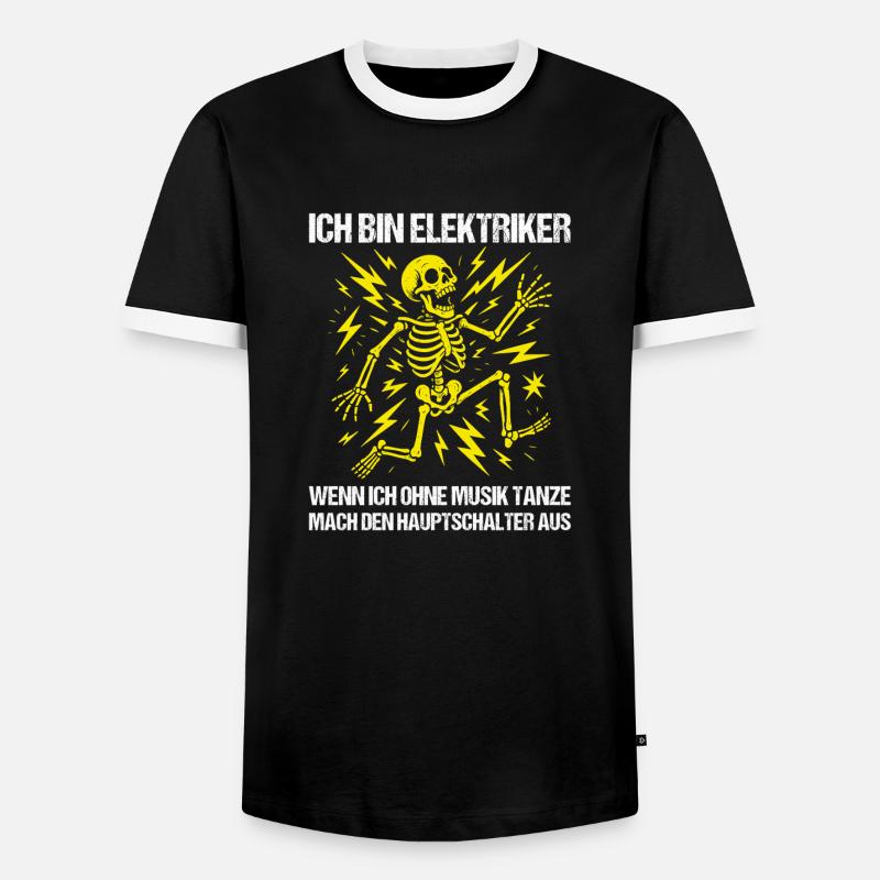 Ich bin Elektriker - Männer Kontrast-T-Shirt - Schwarz/Weiß