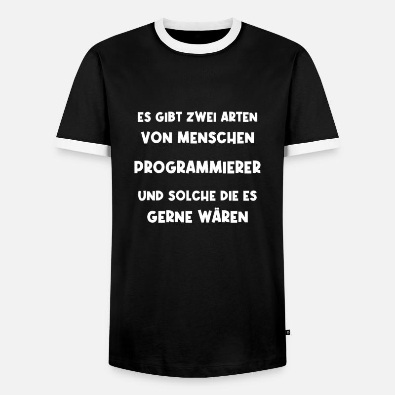 Programmierer Informatiker Softwareentwickler - Männer Kontrast-T-Shirt - Schwarz/Weiß