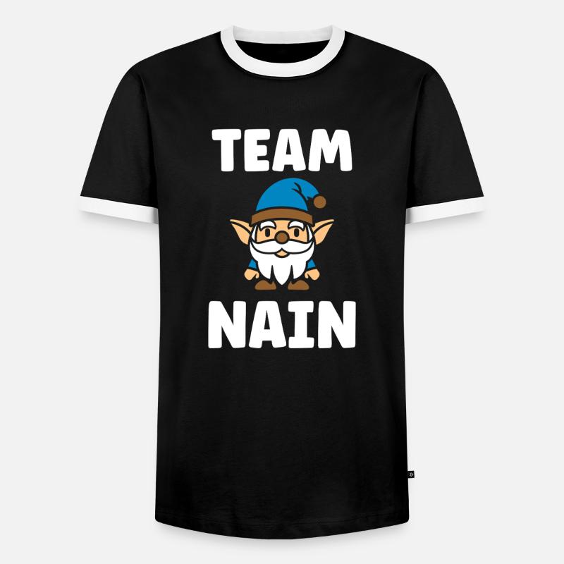 Dwarf - Men's Ringer Shirt - black/white