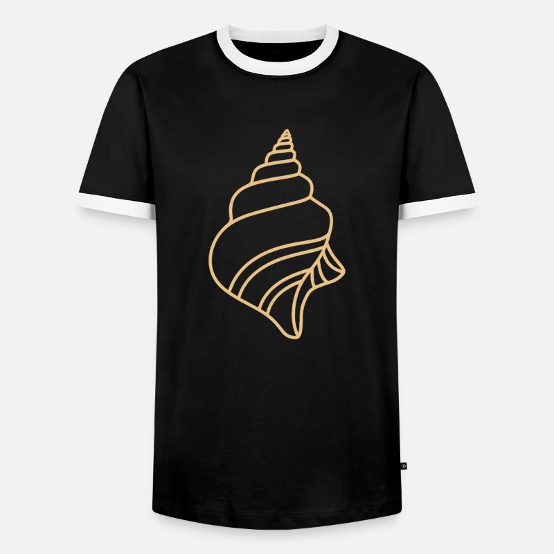 shell - Men's Ringer Shirt - black/white