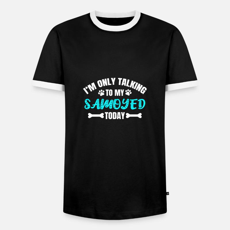 Samoyed Samoyed - Men's Ringer Shirt - black/white