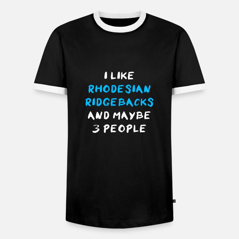 Rhodesian Ridgeback - Men's Ringer Shirt - black/white