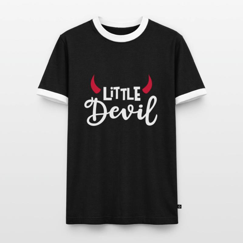 Little Devil Devil Horns Devil Horns Devil Men's Ringer Shirt