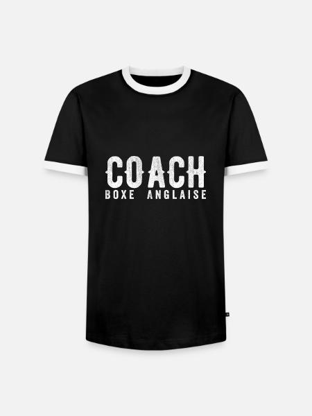Englischer Boxtrainer | Englischer Boxtrainer - Männer Kontrast-T-Shirt - Schwarz/Weiß