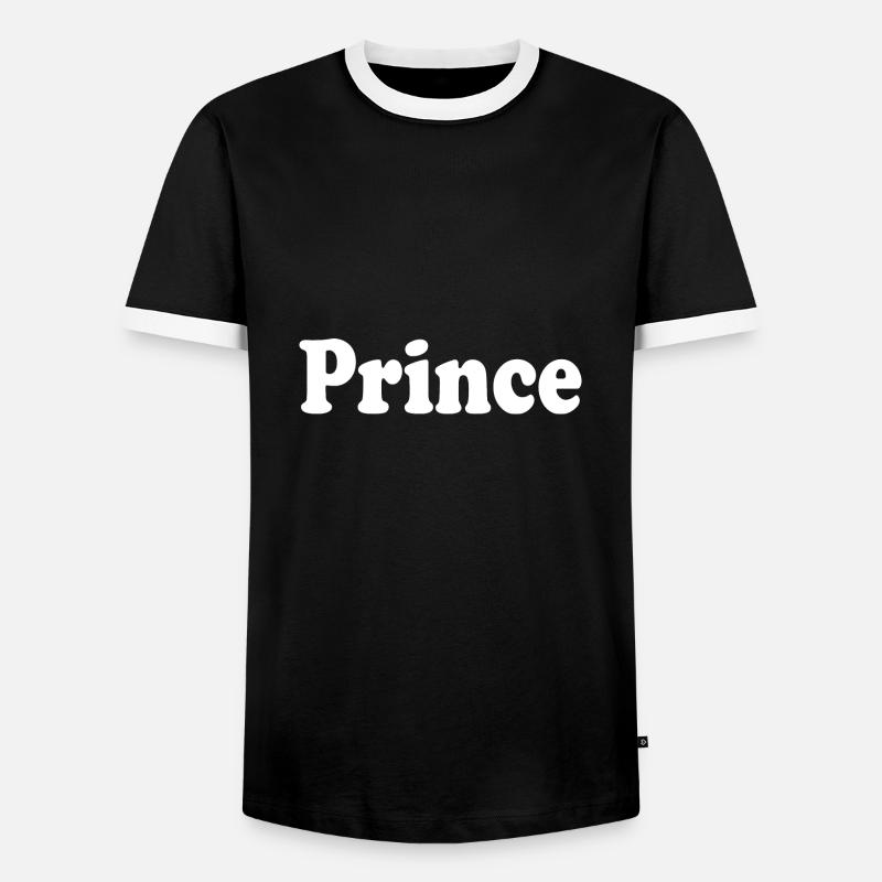 Prince - Männer Kontrast-T-Shirt - Schwarz/Weiß