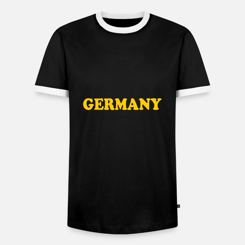 Germany - Men's Ringer Shirt - black/white