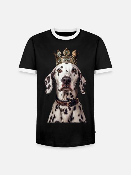 Dalmatian - Men's Ringer Shirt - black/white
