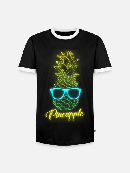 Uv Farbe Dj - Männer Kontrast-T-Shirt - Schwarz/Weiß