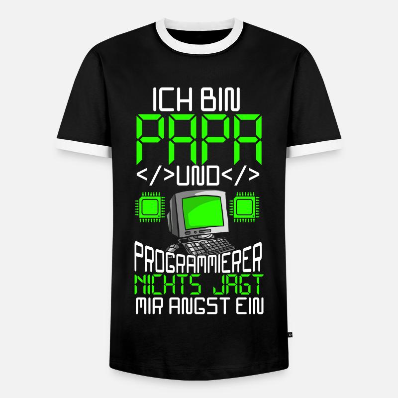 Programmierer - Männer Kontrast-T-Shirt - Schwarz/Weiß